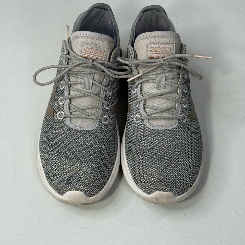 ADIDAS Women's Cloudfoam QT Flex Running Shoes Gray-7.5
